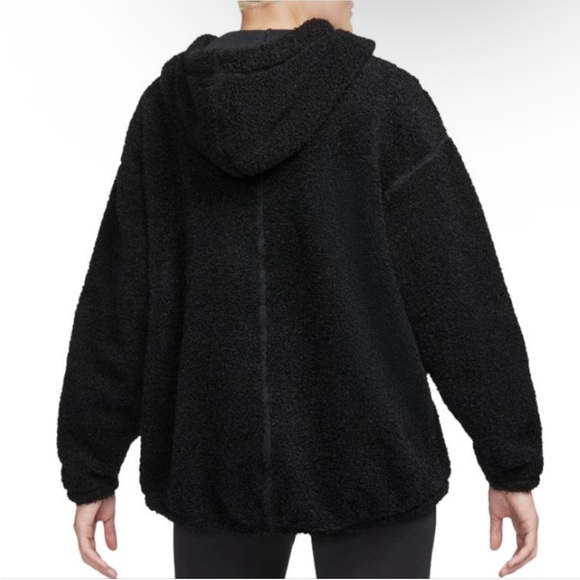 Nike Black Oversized Fleece Hoodie - Picture 5 of 7